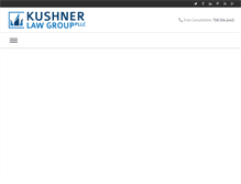 Tablet Screenshot of kushlawgroup.com